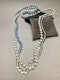 Aquamarine Crystal Turquoise Pearl Bead Necklace by LILLY SHAPIRO, Lilly's Attic since 2001 - image 8