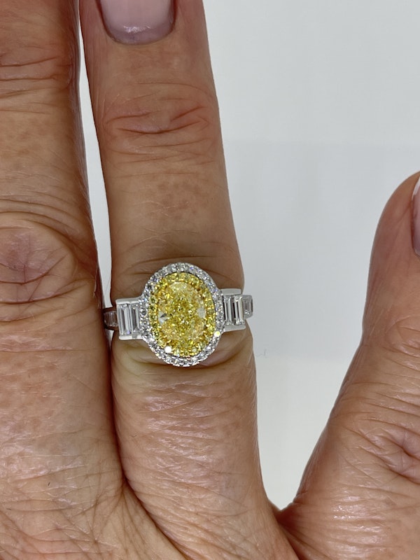 Yellow diamond ring - image 5