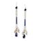 Art deco sapphire and diamond drop earrings SKU: 6280 DBGEMS - image 1