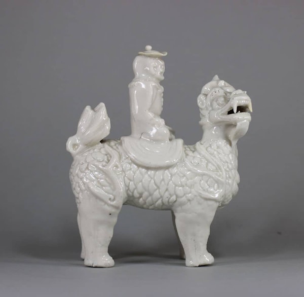 Chinese blanc de chine equestrian figure group, Kangxi (1662-1722) - image 1