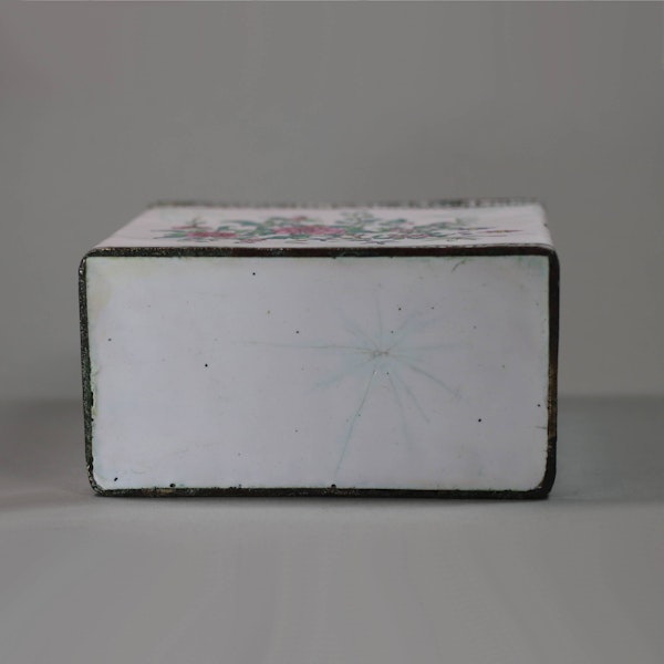 Chinese Canton enamel rectangular box and domed cover, Qianlong (1736-95) - image 3