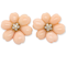 1960's vintage Angel skin coral and diamond earrings SKU: 6322 DBGEMS - image 1