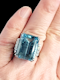 Art deco Aquamarine and diamond ring SKU: 6323 DBGEMS - image 2