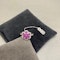 Pink Sapphire Diamond Ring in 18ct White Gold date circa 1980, SHAPIRO & Co since1979 - image 3