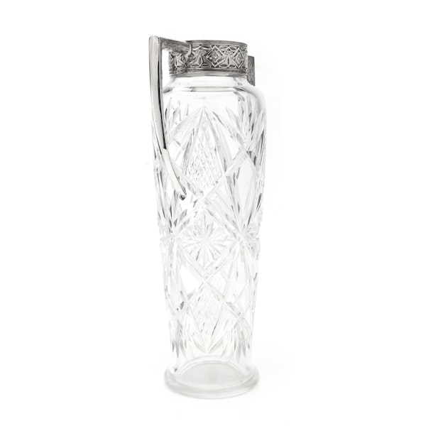 Russian Sliver and Crystal Glass Vase, Moscow c.1900 by 15 Artel - image 2
