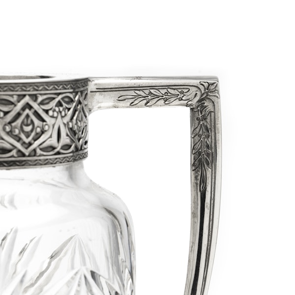 Russian Sliver and Crystal Glass Vase, Moscow c.1900 by 15 Artel - image 5