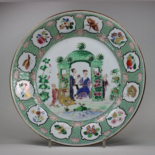 Chinese famille rose Pronk 'Arbor' plate, Qianlong (1736-95) - image 1