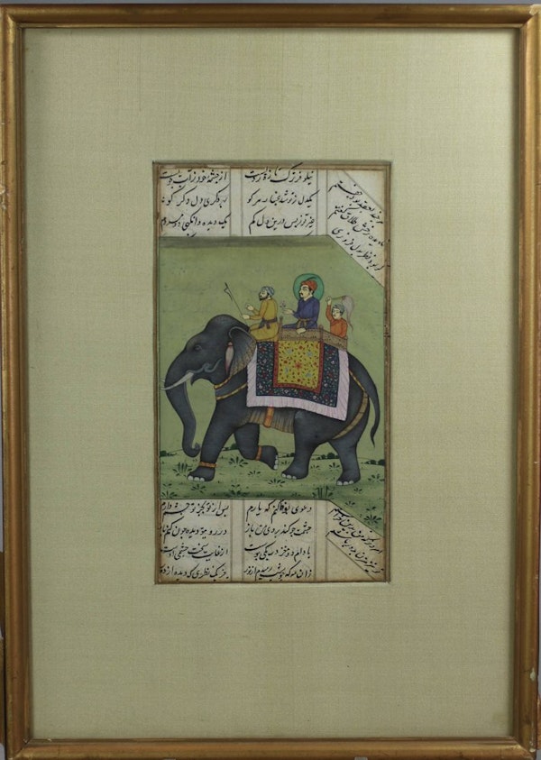 Indian painting on paper of an elephant, circa 1800 - image 1