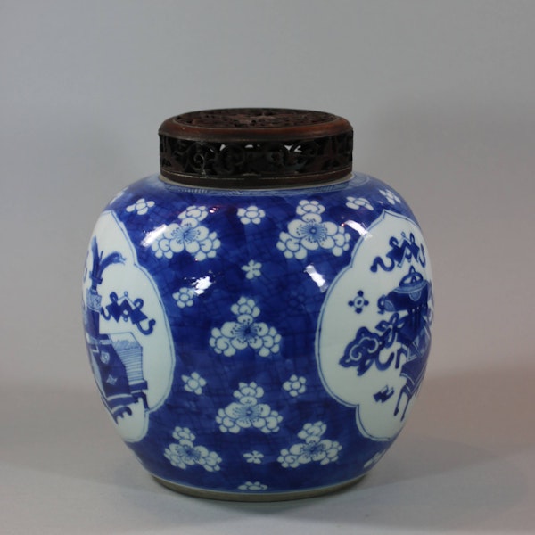 Chinese blue and white ginger jar, Kangxi (1662-1722) - image 2