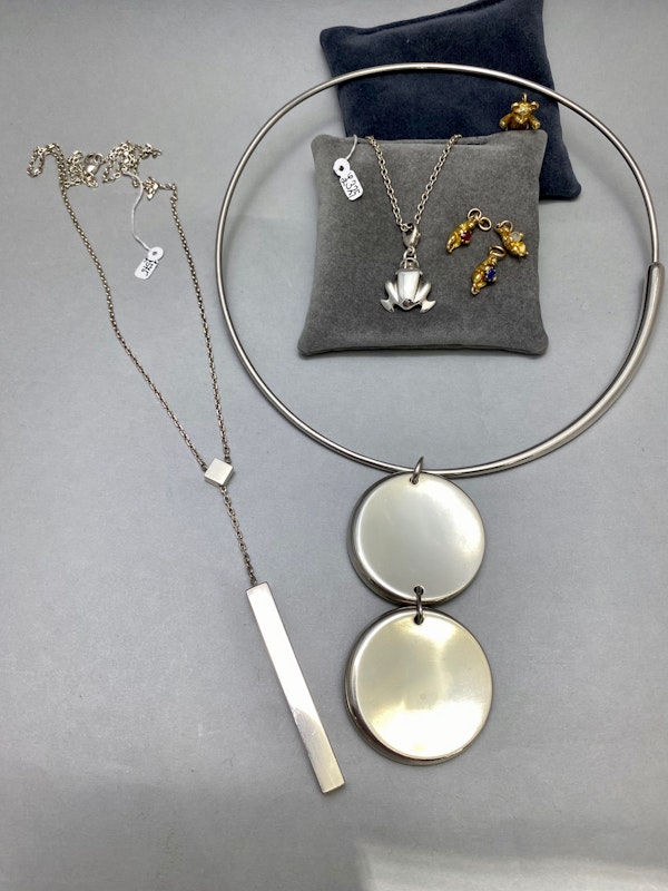 Selection of GEORG JENSEN necklaces date Vintage, SHAPIRO & Co since 1979 - image 1