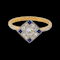 Art deco sapphire and diamond ring SKU: 6346 DBGEMS - image 1
