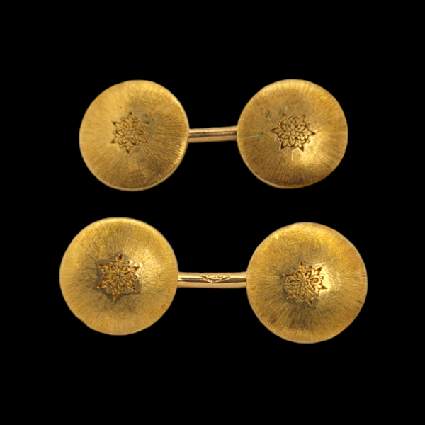 Pair of Buccellati 18ct gold cufflinks SKU: 6351 DBGEMS - image 1