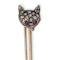 Antique diamond fox pin SKU: 6353 DBGEMS - image 1