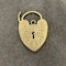 Heart Padlock Clasp in 9ct Gold dated London 1967, Lilly's Attic since 2001 - image 9