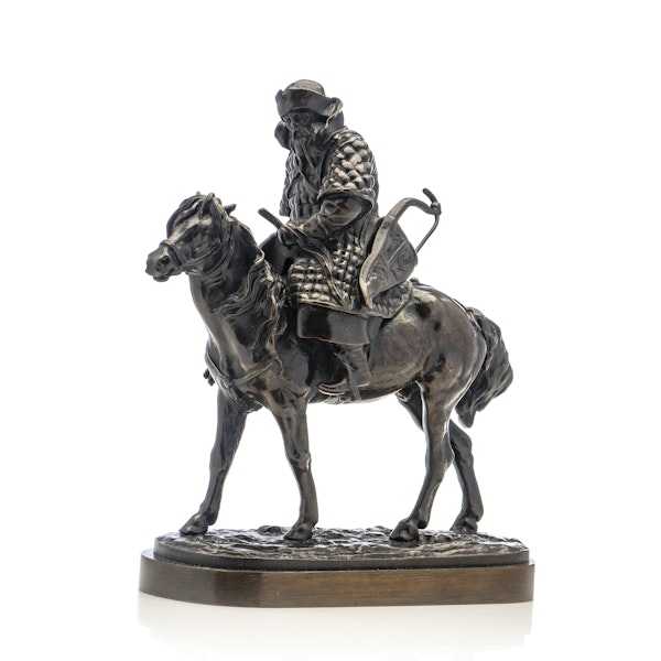 Antique Russian bronze figure " The Messenger" from the period of "Ivan The Terrible", 19 century , by Evgeniy Lanceray - image 2