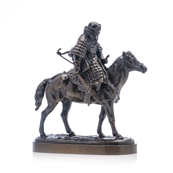 Antique Russian bronze figure " The Messenger" from the period of "Ivan The Terrible", 19 century , by Evgeniy Lanceray - image 3