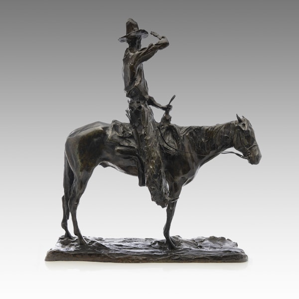 Antique Bronze of Cowboy by Paul Troubetskoy - image 3