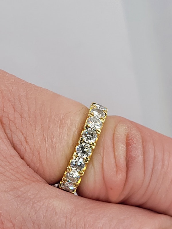Fine Diamond eternity ring in 18ct yellow gold SKU: 6311 DBGEMS - image 1