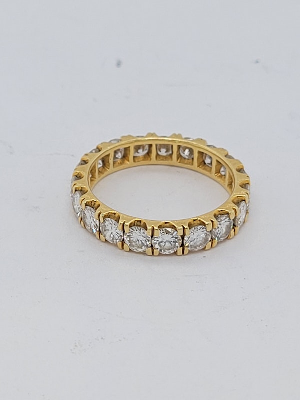 Fine Diamond eternity ring in 18ct yellow gold SKU: 6311 DBGEMS - image 2