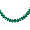 Modern Faceted Emerald Bead Bracelet With Platinum And Diamond Clasp - image 3