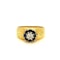 UK Hallmarked Sapphire&Diamond Ring In Yellow Gold SOLD - image 1
