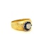 UK Hallmarked Sapphire&Diamond Ring In Yellow Gold SOLD - image 4