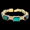 Fabulous green tourmaline and diamond bracelet SKU: 6385 DBGEMS - image 2