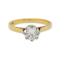 Classic 0.80ct Diamond solitaire in 18vt yellow gold SKU: 6389 DBGEMS - image 1