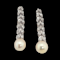 Pair of art deco pearl and diamond earrings SKU: 6400 DBGEMS - image 1