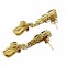 18K Yellow Gold Earring with Citrine Stones - image 3