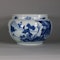 Chinese blue and white ‘landscape’ food vessel, Kangxi (1662-1722) - image 1