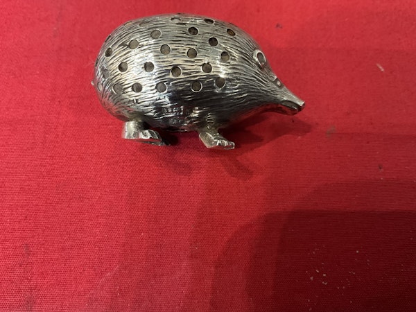 A Silver Hedgehog Pin Cushion - image 6