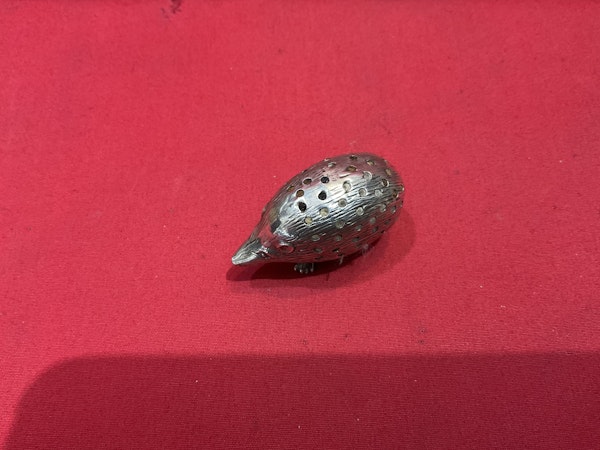 A Silver Hedgehog Pin Cushion - image 2