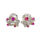 Sophisticated Ruby and diamond bow earrings SKU: 6414 DBGEMS - image 1