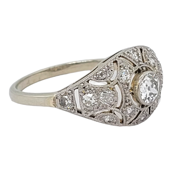 Fine French Edwardian diamond ring SKU: 6427 DBGEMS - image 2