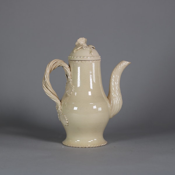 Leeds creamware coffee pot, possibly Melbourne, circa 1770 - image 3