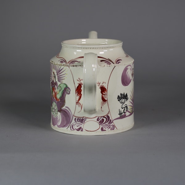 Leeds cylindrical creamware teapot, c.1775 - image 4