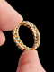 Antique 18ct interlinked gold chain ring SKU: 6462 DBGEMS - image 2