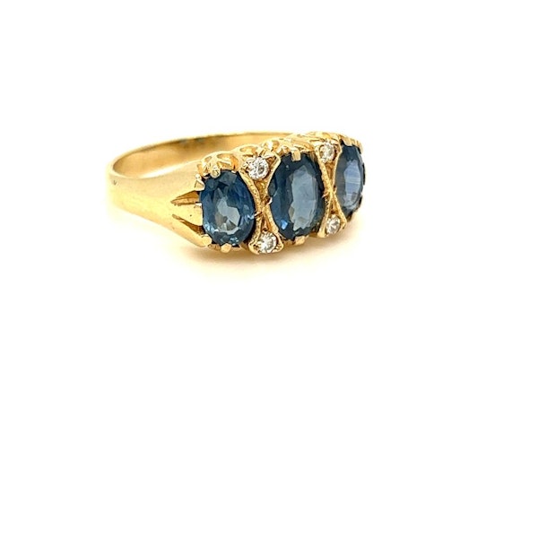 Edwardian Sapphire&Diamond Ring - image 2
