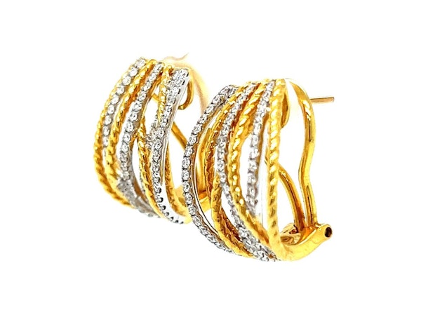 Pretty Diamond Earring’s In Yellow Gold - image 4