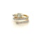 Pear Diamond Snake Ring In Yellow Gold - image 5