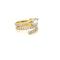 Pear Diamond Snake Ring In Yellow Gold - image 3