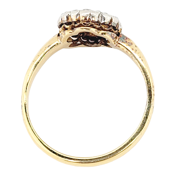 Antique diamond cluster engagement ring SKU: 6466 DBGEMS - image 3