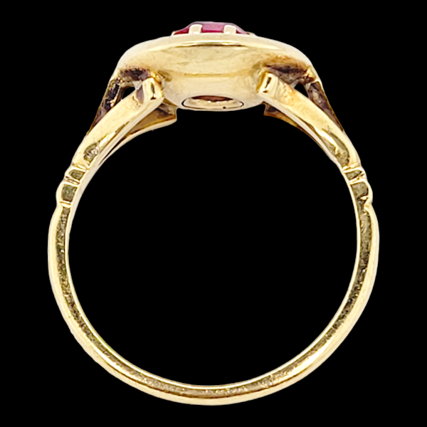 Cool 1960"s spinel gold dress ring SKU: 6468 DBGEMS - image 2
