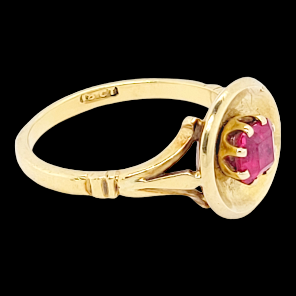 Cool 1960"s spinel gold dress ring SKU: 6468 DBGEMS - image 3