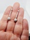 Pair of diamond drop ball earrings SKU: 6470 DBGEMS - image 2