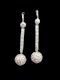 Pair of diamond drop ball earrings SKU: 6470 DBGEMS - image 1