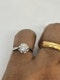 Art Deco French single diamond platinum ring at Deco&Vintage Ltd - image 3