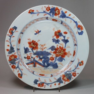 Chinese imari plate, 18th century