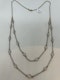 Simple and wearable diamond platinum necklace at Deco&Vintage Ltd - image 2